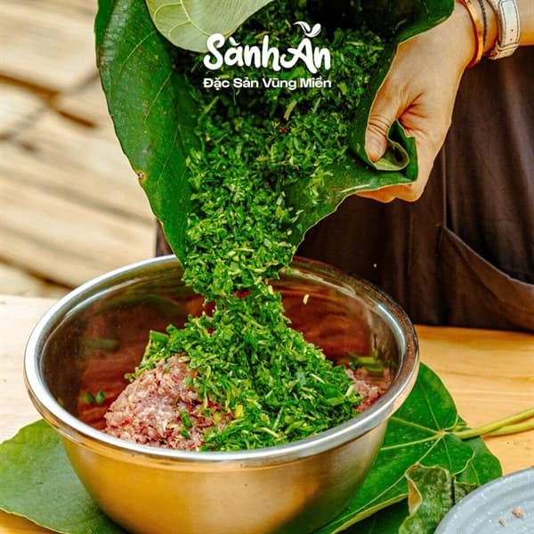 Thịt băm gói lá nướng 250g 5