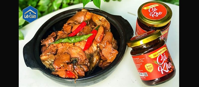 Gia vị hoàn chỉnh kho cá Lê Gia 180g 2
