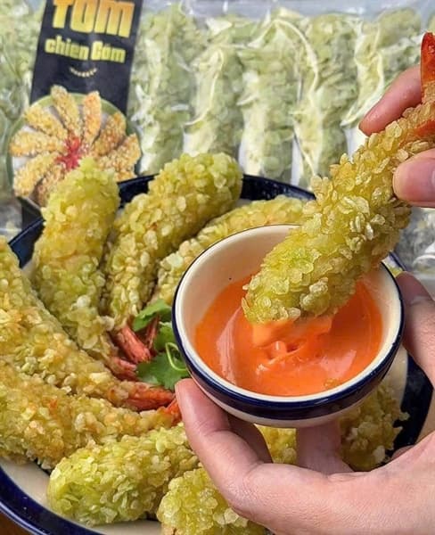Tôm chiên cốm 4