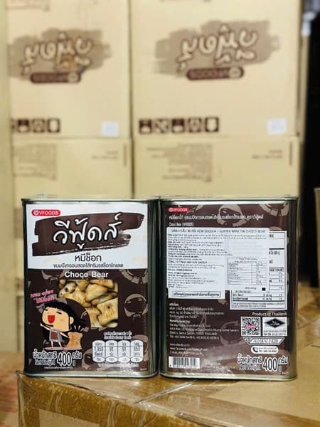 Bánh gấu nhân socola Vfoods 400g 4