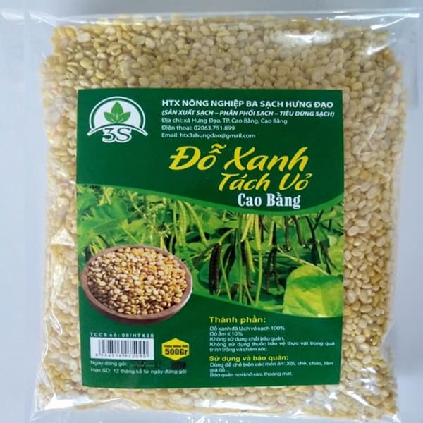 Đỗ xanh tách vỏ 200gr