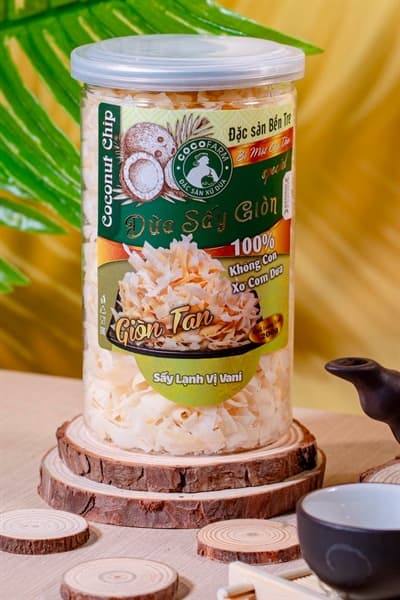 Dừa sấy giòn Bến Tre vị vani 200g 4