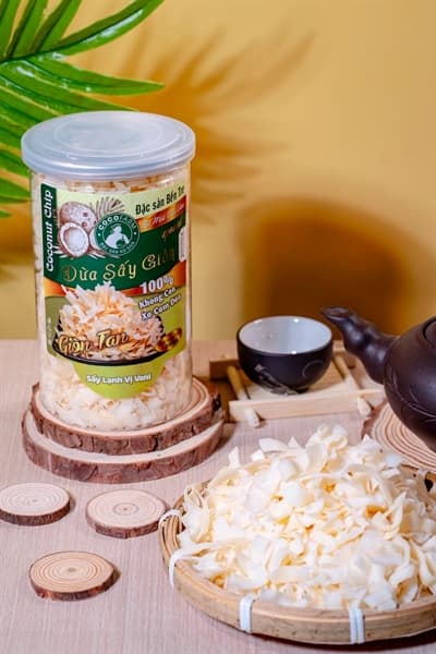 Dừa sấy giòn Bến Tre vị vani 200g 3