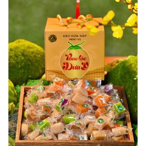 Kẹo dừa hạnh phúc ngũ vị (Hộp 1kg) 4