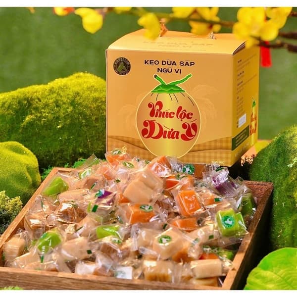 Kẹo dừa hạnh phúc ngũ vị (Hộp 1kg) 2
