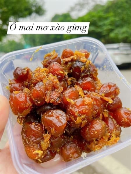 Ô mai mơ xào gừng 200g 2