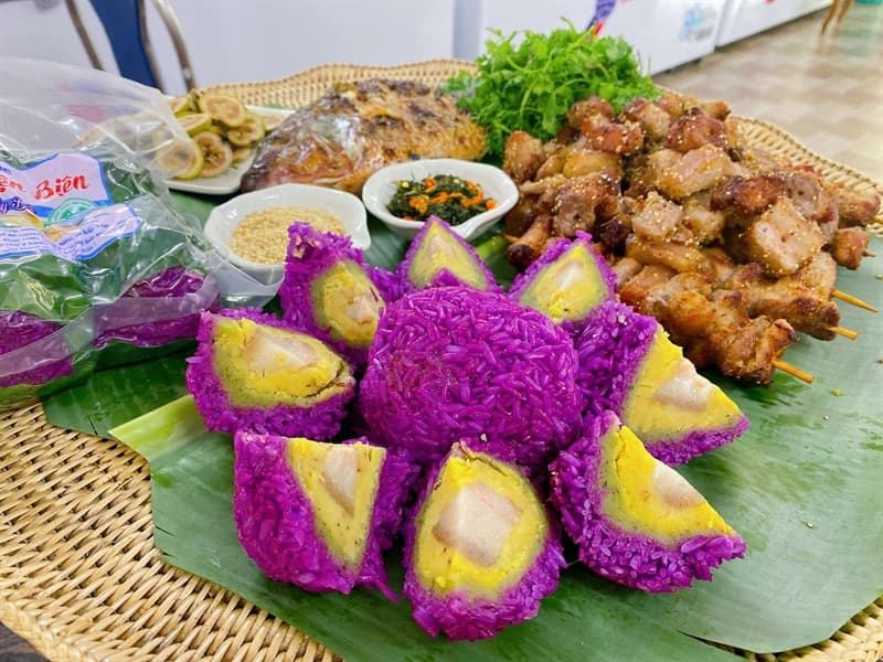 Bánh khúc tím Điện Biên 3