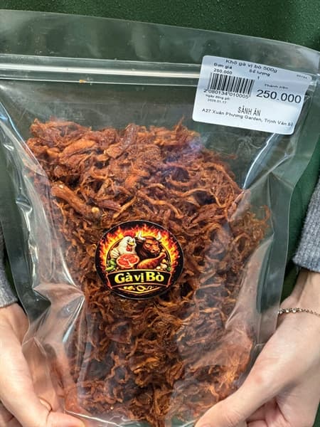 Khô gà vị bò 500g 3