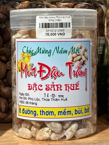 Mứt đậu trắng Phú Lộc Huế 500g