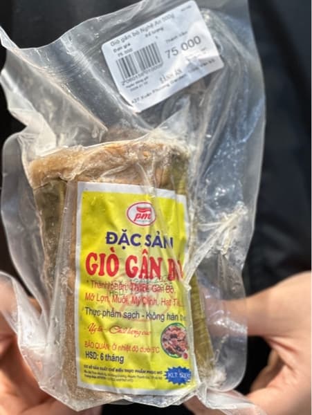 Giò gân bò Nghệ An 500g