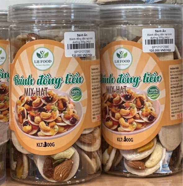 Bánh đồng tiền hạt dinh dưỡng 300g