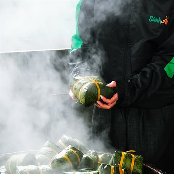 Bánh chưng Bờ Đậu Thái Nguyên vuông loại đặc biệt 4