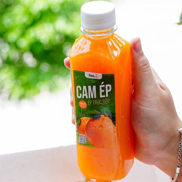 Cam ép nguyên chất chai 500ml 3