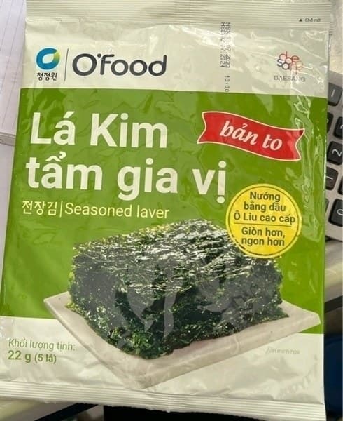 Rong biển lá kim tẩm gia vị O'food 22g