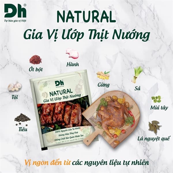 Natural gia vị ướp thịt nướng
