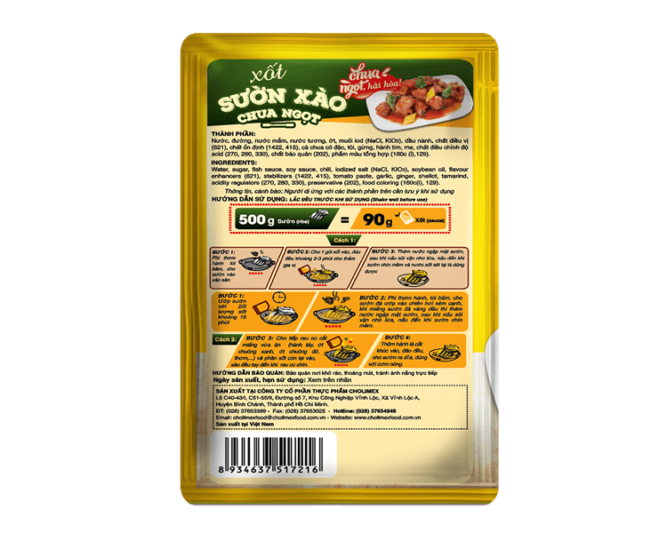 Xốt sườn xào chua ngọt 3