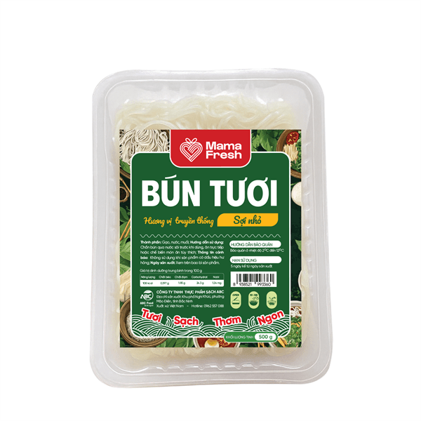 Bún tươi sợi nhỏ Mama Fresh 500gr 2