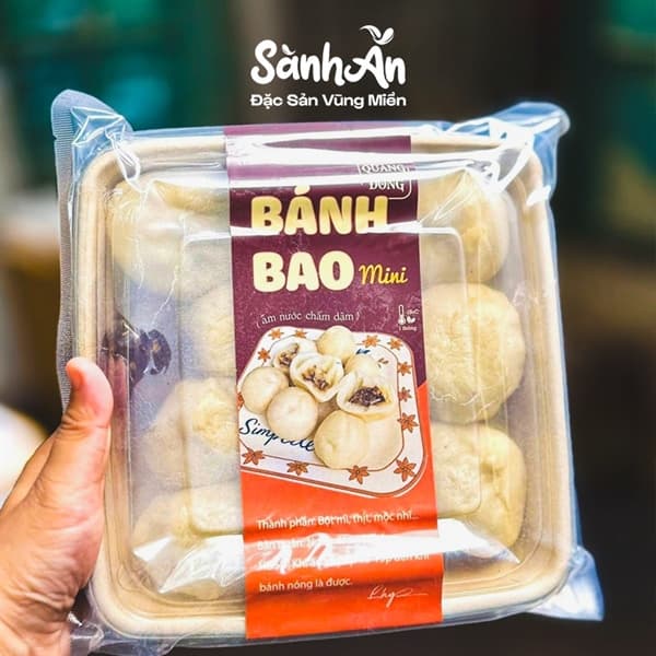 Bánh bao trứng cút mini