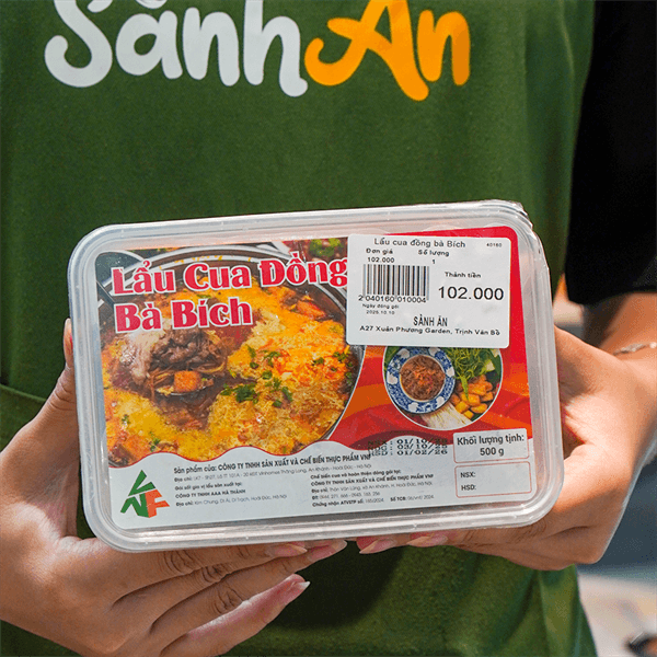 Lẩu cua đồng bà Bích