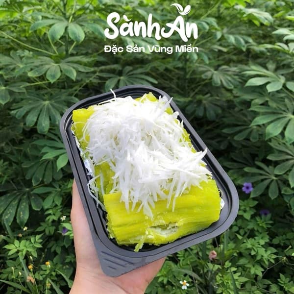 Sắn hấp lá nếp