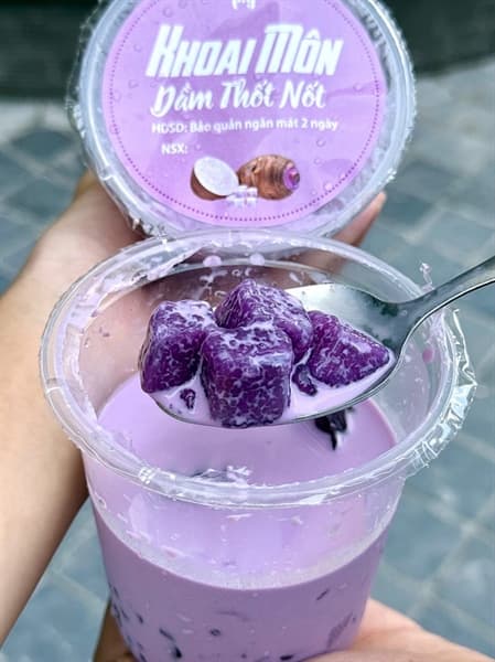 Chè khoai tím dầm thốt nốt 2