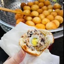 Bánh bao chiên nhân trứng thịt 2