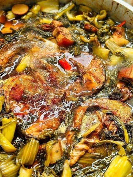 Cá Trắm Kho Dưa