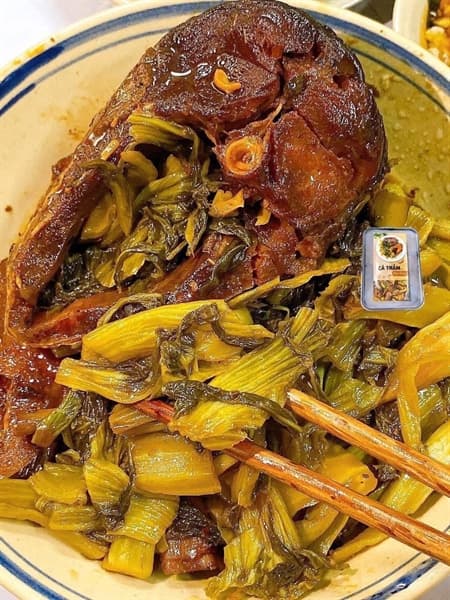 Cá Trắm Kho Dưa 2