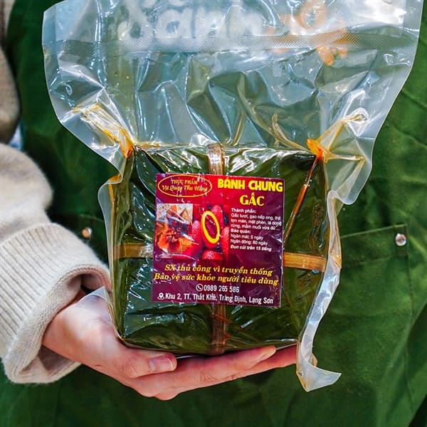 Bánh chưng gấc mật Lạng Sơn 1.2kg (Loại đặc biệt) 3