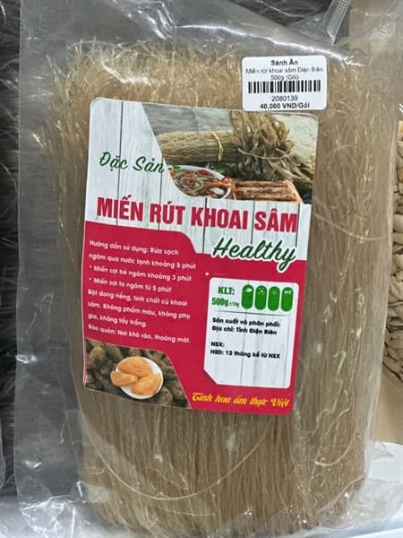 Miến rút khoai sâm Điện Biên 500g 2