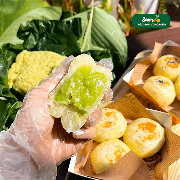 Bánh sắn cốm xào 3