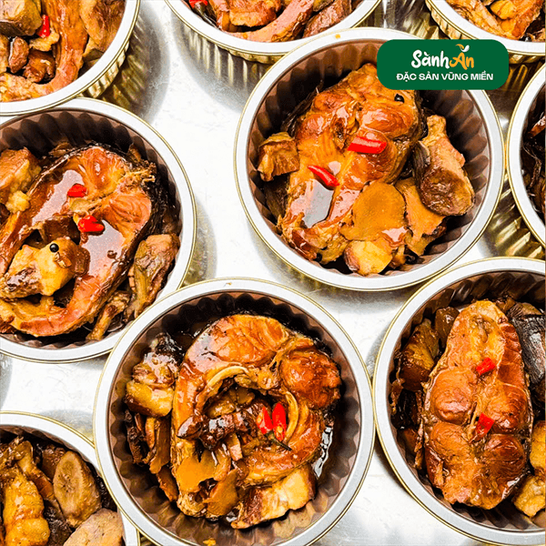 Cá kho chuối xanh sông Đà 3