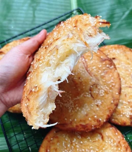 Bánh sắn nếp nướng dừa non 3