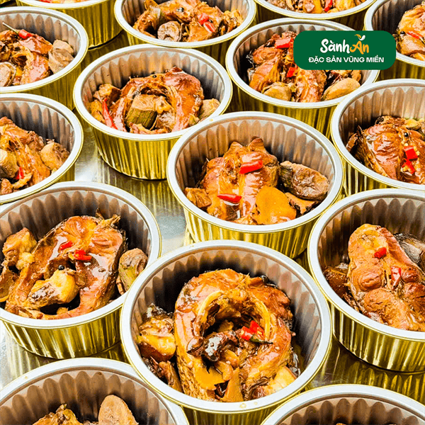 Cá kho chuối xanh sông Đà 4