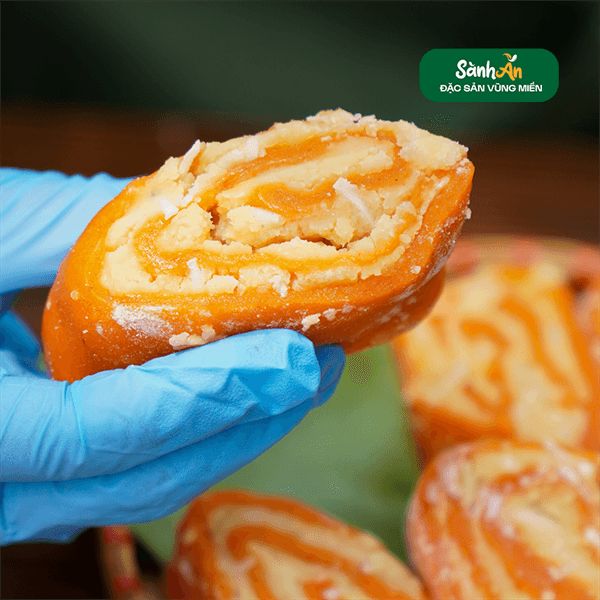 Bánh dày ngọt cuộn làng Lay