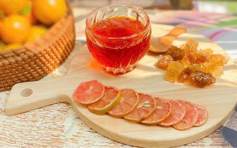 Chanh đào ngâm mật ong 2