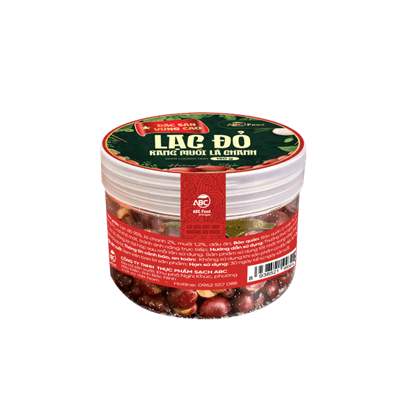 Lạc đỏ rang muối lá chanh ABC Food 150g