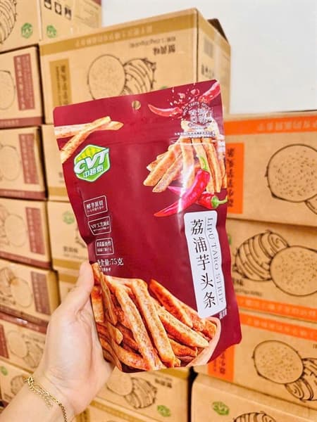 Khoai môn CVT sấy vị cay Tứ Xuyên 75g