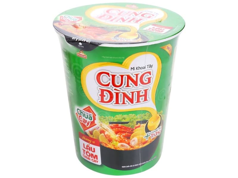 Mỳ ly Cung Đình tôm chua cay 71g