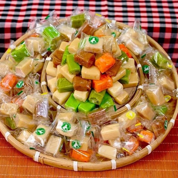 Kẹo dừa hạnh phúc ngũ vị (Hộp 1kg)