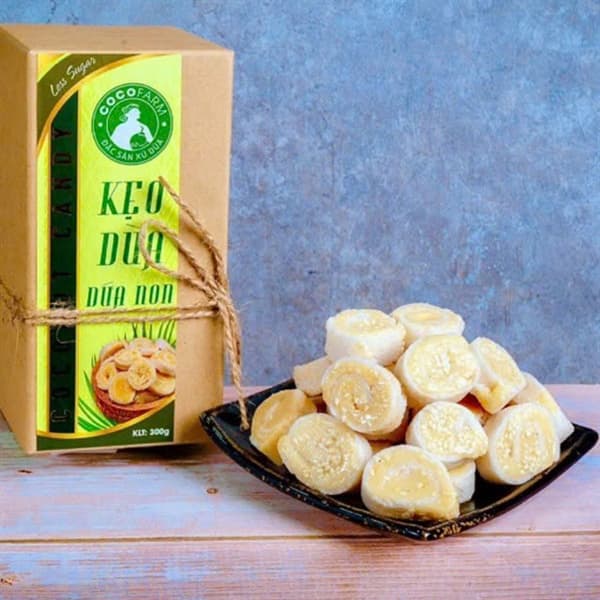 Kẹo dừa dứa non (Hộp 300g)