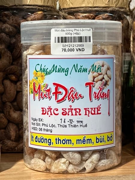 Mứt đậu trắng Phú Lộc Huế 500g 2