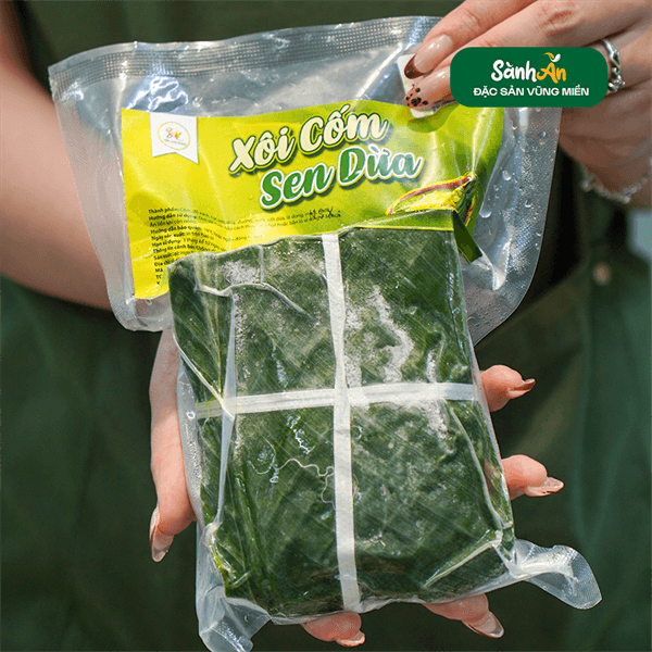 Xôi cốm sen dừa 4