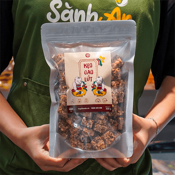 Kẹo gạo lứt Hapi gói 300g