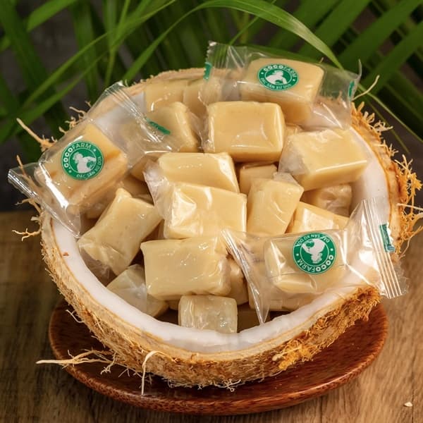 Kẹo dừa Bến Tre nguyên chất ít đường 400g