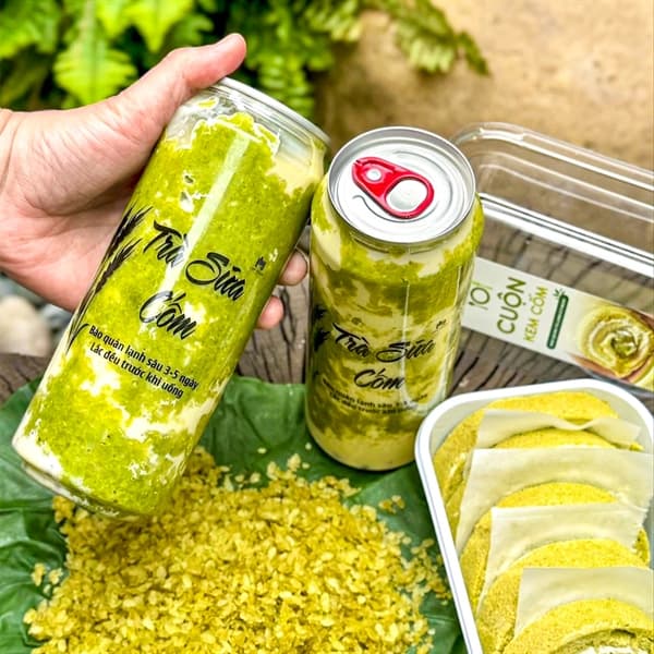 Trà sữa cốm xào 500ml