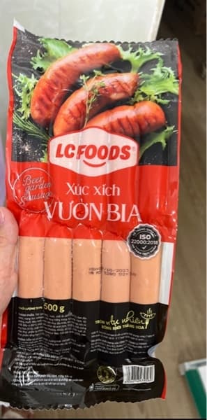 Xúc xích Vườn BIA LC Foods gói 500g