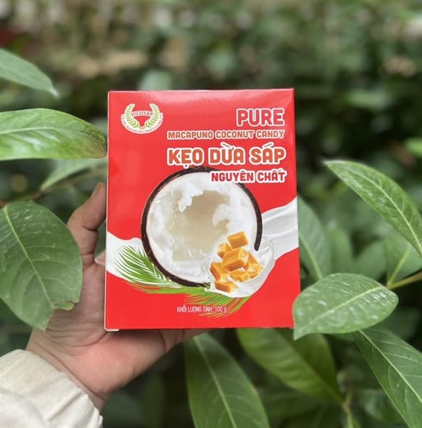 Kẹo dừa sáp nguyên chất Visaco 100g