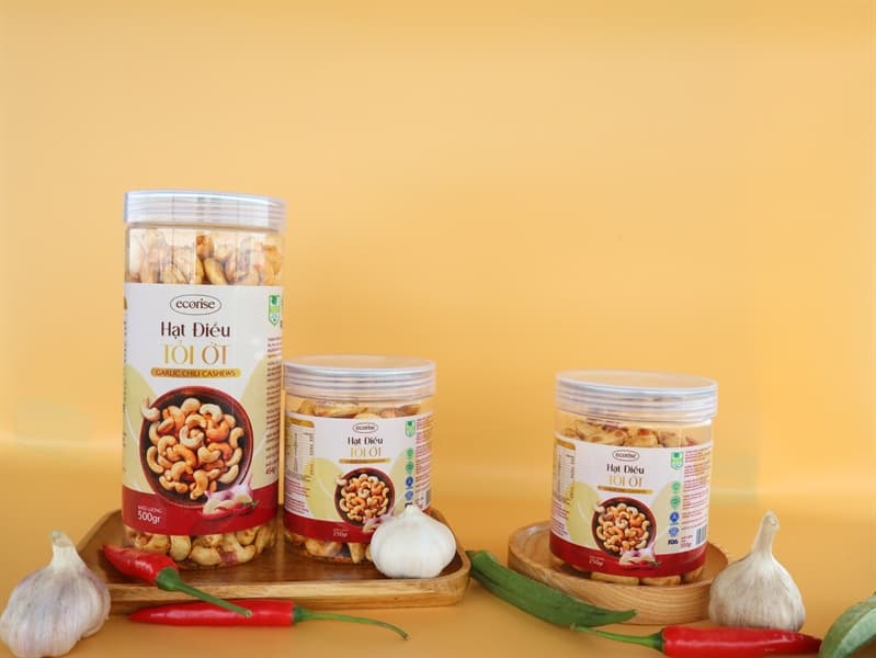 Hạt điều tỏi ớt 250g