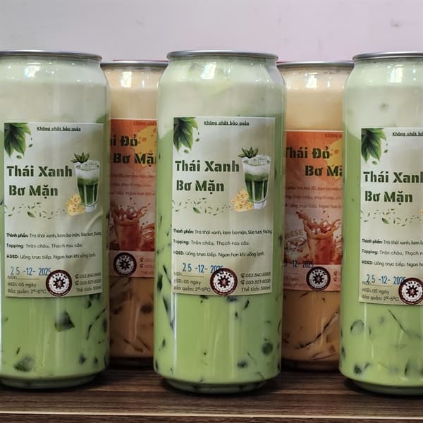 Trà Thái Xanh Bơ Mặn